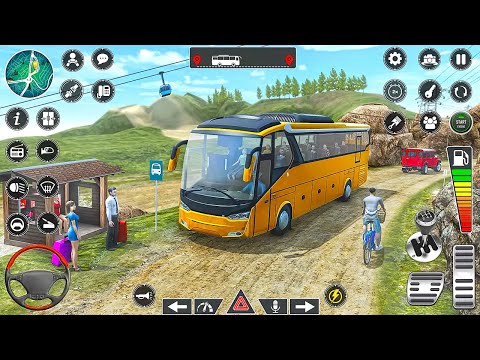 Uphill Mountain Bus Driving Adventure 3D - Offroad Tourist Hill Station - Android Gameplay