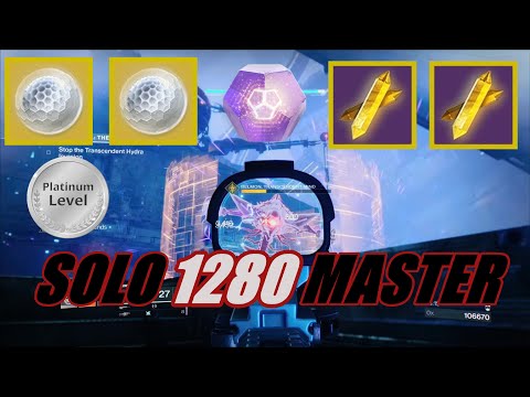 DOUBLE LOOT: Solo 1280 Master Nightfall (Platinum Rank) 100K - The Glassway - Destiny 2 Beyond Light