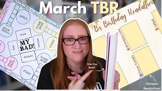 A Very Chaotic TBR Game + Patreon Readathon, and YOU Choose my Punishment?! | March TBR
