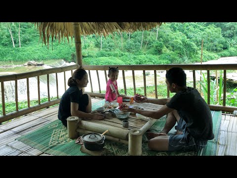 Fishing in the Rain, Cooking with Wife and Daughter, Country Life, Episode 50