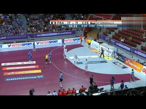 France vs czech Republic GAME1 preliminary Round QATAR HANDBALL 2015