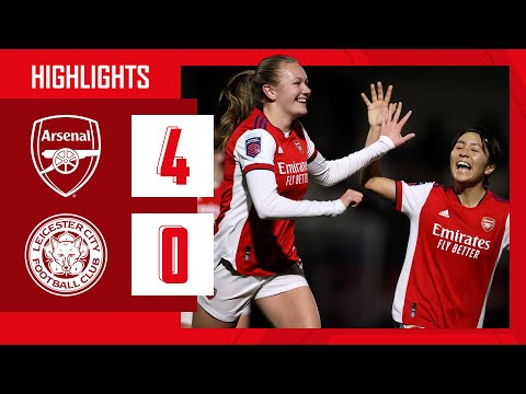 HIGHLIGHTS | Arsenal vs Leicester City (4-0) | Nobbs, Miedema, Maanum (2)