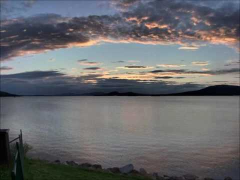 Arjeplog ( Sweden) Hornavan lake midnight sun time-lapse 01 07 2016