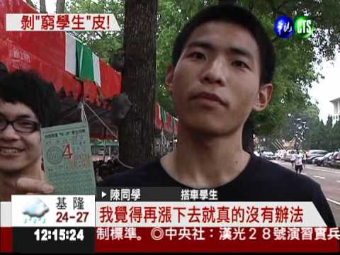 台西客運跟漲 剝到"窮學生"皮!