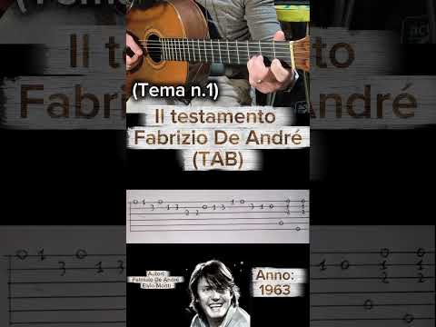 Il testamento - Fabrizio De Andre'