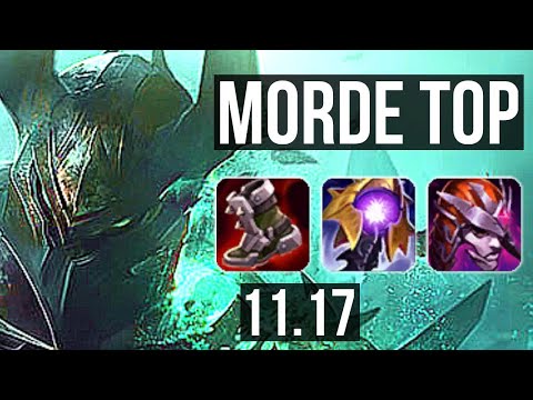 MORDEKAISER vs IRELIA (TOP) | Rank 4 Morde, 8 solo kills | BR Challenger | v11.17