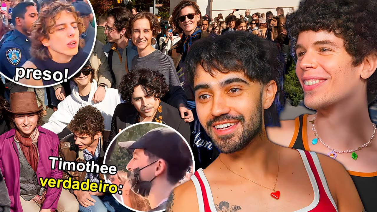 deu até polícia no concurso de sósias do Timothée Chalamet