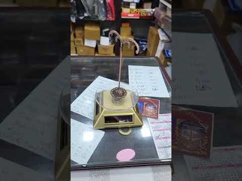 Black plastic earring display stand