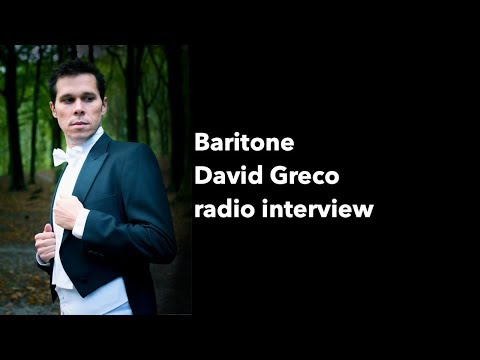 Opera singer baritone David Greco radio interview
