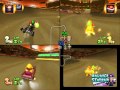 Mario Kart Double Dash Waluigi Stadium 3 Player Netplay Race 60fps