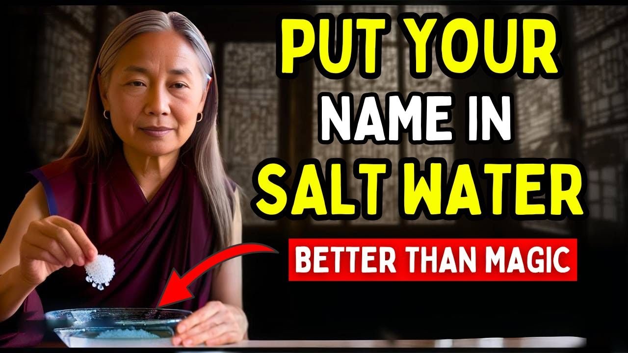Put YOUR NAME in SALT WATER and get ready to have everything you want| BUDDHIST TEACHINGS