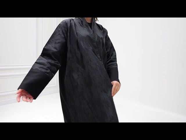 عباية لف قماش مموج من الامام 1183801