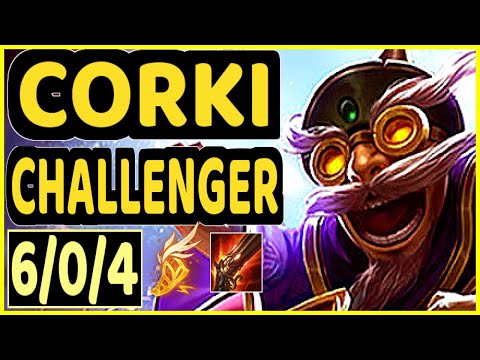 CHOVY (CORKI) vs AZIR - 6/0/4 KDA MID CHALLENGER GAMEPLAY - KR
