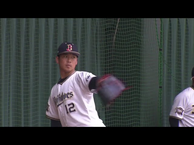 【バファローズ春季キャンプ紅白戦】バファローズドラフト1位ルーキー・山下も同期入団のライバルに負けじとブルペン入り!! 2021/2/12