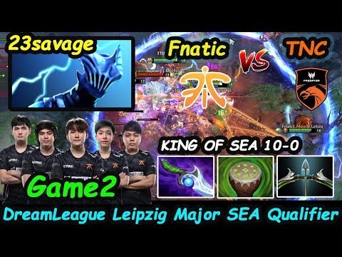 KING OF SEA BATTLE Fnatic vs TNC Predator | 23savage [Razor] IMBA BUILD Game 2 Leipzig Major Playoff