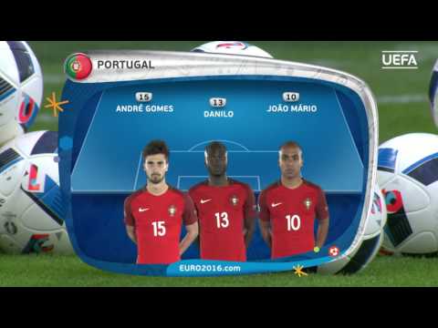 Portugal lineup v Iceland: UEFA EURO 2016