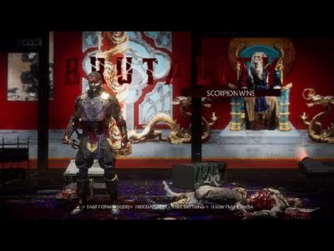 MK11 Scorpion Vs Kollecter (Teabagger Gets Spine Ripped Out)