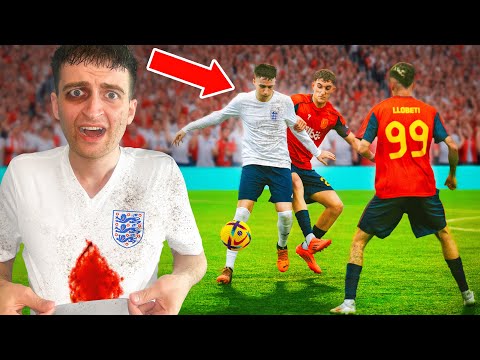 I Played In A World Cup Football Match For ENGLAND! (vs Spain)
