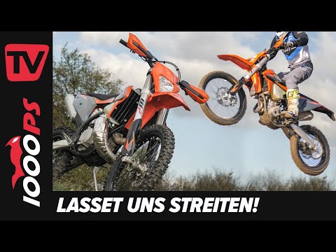 2 Takt oder 4 Takt Enduro: Welche ist besser? KTM 300 EXC vs 350 Vergleichs Test 2021