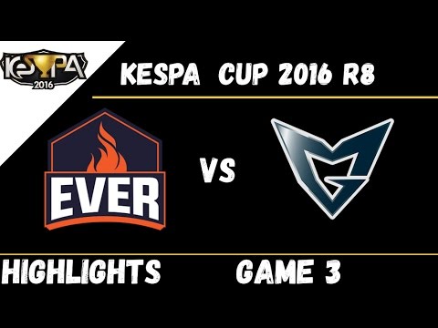 ESC vs SSG | Game 3 | Highlights Kespa Cup 2016 R8 ESC Ever vs Samsung Galaxy