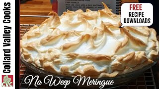 Meringue tips for a No Weep Meringue Topping