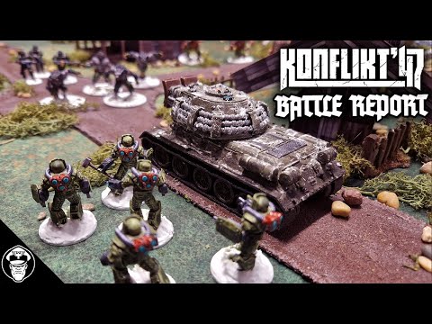 Blood & Iron! Soviet Bloc Vs Axis - 1500pts Battle Report - Konflikt '47