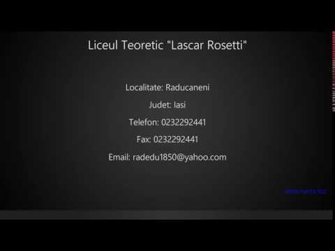 Liceul Teoretic "Lascar Rosetti" Raducaneni