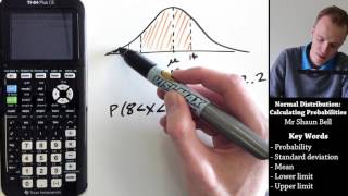 Normal Distribution: Calculating Probabilities {TI 84 Plus CE}