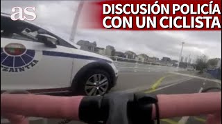 Inexplicable lo de este policía: ojo la recomendación que le hace a un ciclista