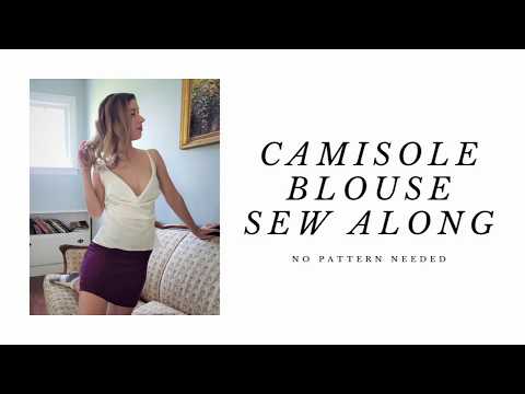 , title : 'Cowl Neck Camisole Blouse Tank Top DIY Tutorial Sew Along'