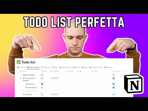 Come creare una todo list full-optional in Notion