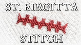 Embroidery: Saint Birgitta Stitch - Medieval Cap Part 1