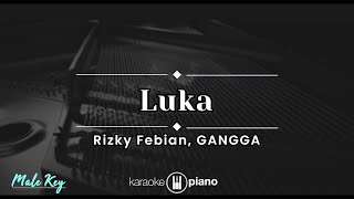 Download lagu Luka - Rizky Febian, Gangga (KARAOKE PIANO - MALE KEY) mp3