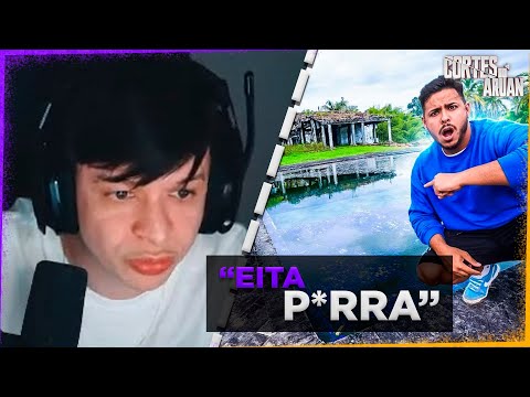 ARUAN REAGE A ENTRAMOS NA CASA DO PABLO ESCOBAR ABANDONADA Parte 2 (RENATO GARCIA) - Cortes do Aruan