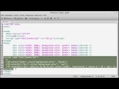 D3 (Data-Driven Documents) Einleitung | Kurze Einführung