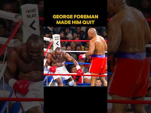 George Foreman Made Him Quit #boxinghighlights #boxinglegend #georgeforeman
