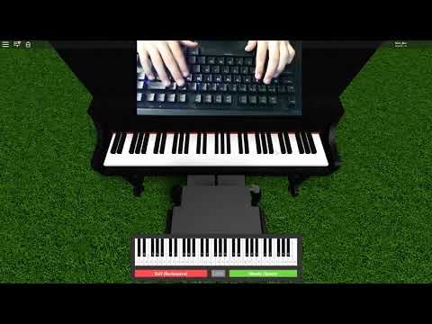 Roblox/Virtual piano: Minecraft song by C418 'Wet hands'