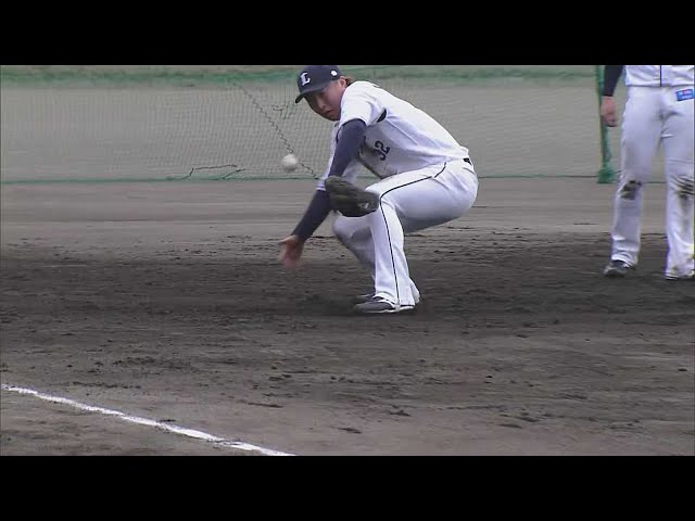 【春季キャンプ】ポジション奪取へ!! ライオンズ・山村崇嘉ががむしゃらに特守に臨む!!  2023年2月9日 埼玉西武ライオンズ