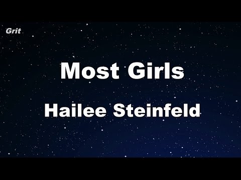 Most Girls - Hailee Steinfeld Karaoke 【No Guide Melody】 Instrumental