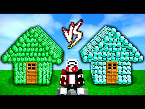 1000$ ELMAS EVİ VS 1000$ ZÜMRÜT EV KAPIŞMASI ! - Minecraft