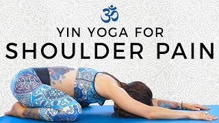 Yin Yoga for Neck &amp; Back Pain Relief, Tense Shoulders, Gentle Beginners Yoga Stretch, YogaPlus App