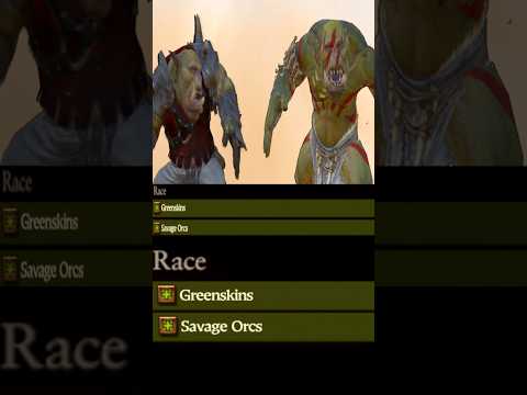 Greenskins and Savage Orcs are Different Races and Can Not Unite with Diplomacy