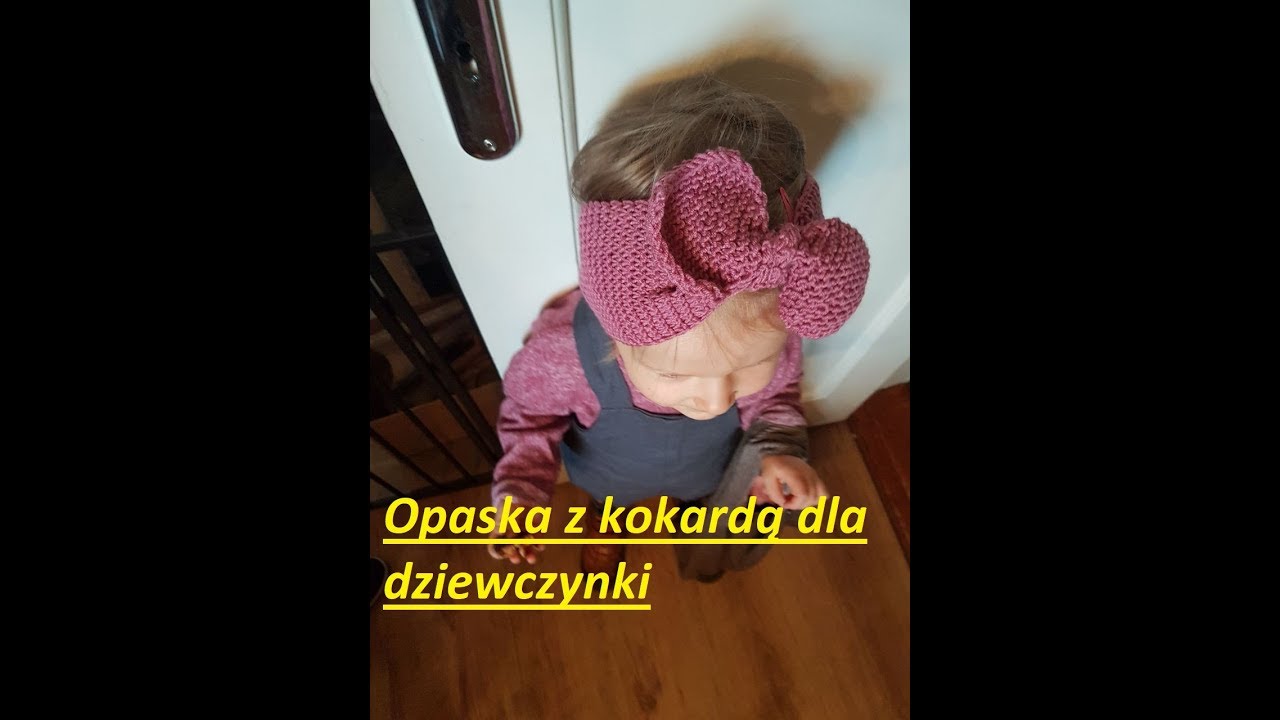 Watch 0178*Opaska na głowę dla dziewczynki*Dziergana na drutach* now 0178*Opaska na głowę dla dziewczynki*Dziergana na drutach*