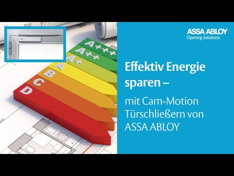 Cam Motion Türschließer Energieeffizienz