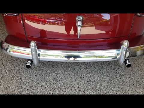 '47 Flat head Ford Super Deluxe, dual exhaust, glass packs.