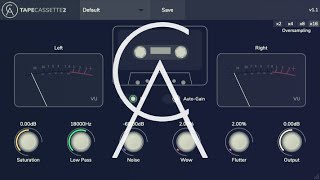 Video thumbnail for Tape Cassette 2 | v1.1 Update | Free Plugin | AU, VST3, AAX, AUv3 by Caelum Audio