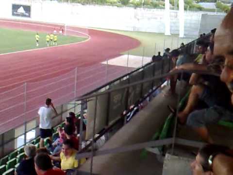 Rayo - Las Palmas. Descanso partido en las Rozas. Pretemporada 2009/10.