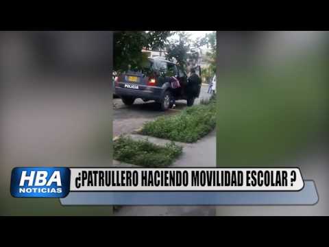 HBANOTICIAS: GRABAN A PATRULLERO LLEVANDO A ESCOLAR