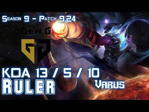 Gen Ruler VARUS vs MISS FORTUNE ADC - Patch 9.24 KR Ranked