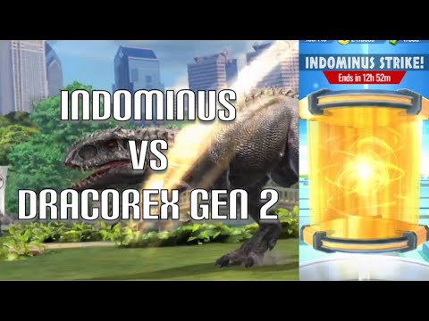 JWA - Dracorex Gen 2 vs Max Level 30 Indominus Rex! EPIC STRIKE